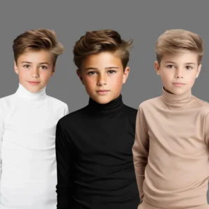 Pack Of 3 Unisex high neck top (C91 interlock) D1