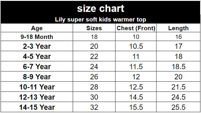 Kids super soft warmer top - Image 2