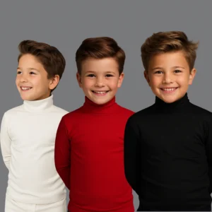 Pack Of 3 Unisex high neck top (C91 interlock) D2