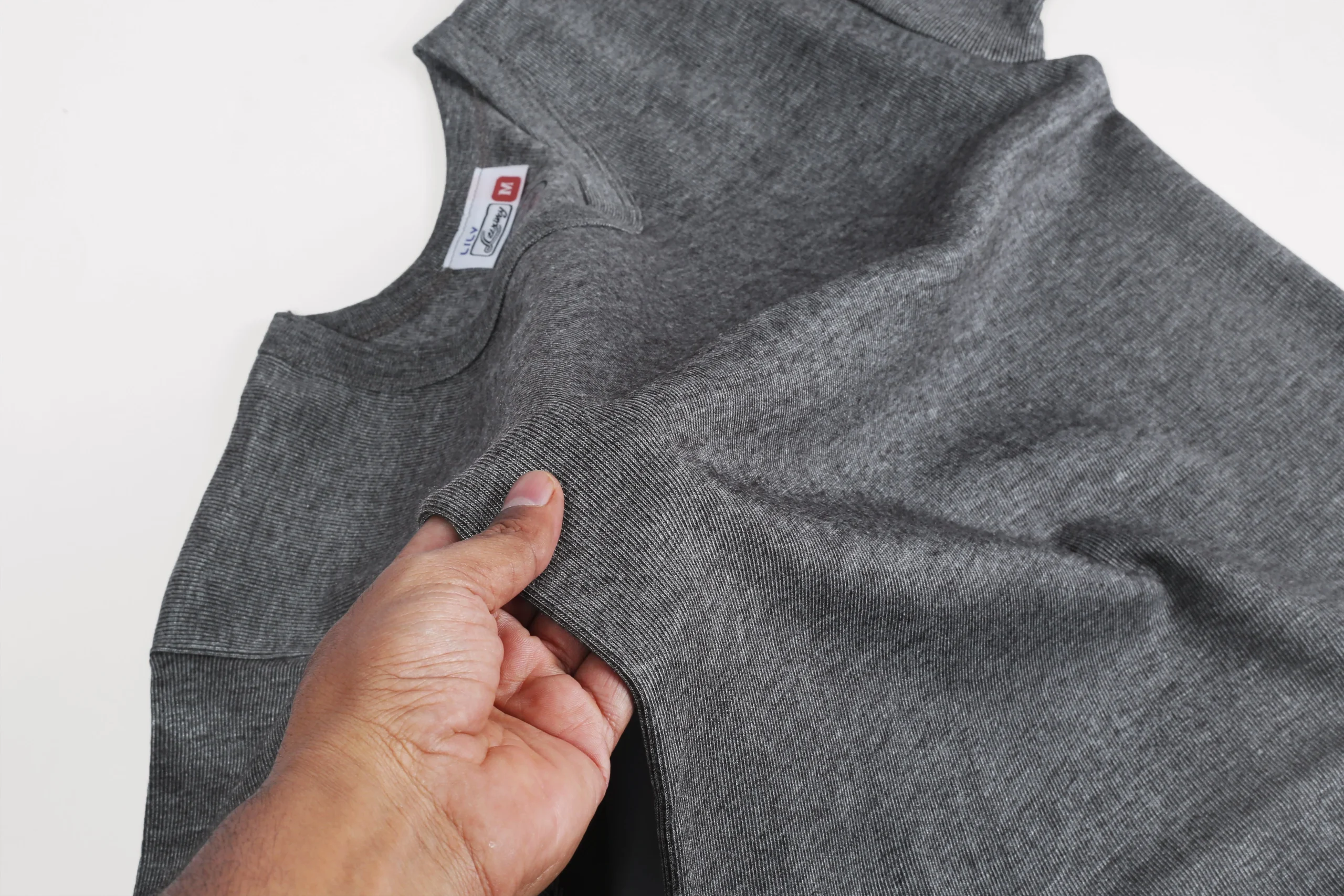 Men's luxury Charcoal Interlock Short Sleeve Top Warmer - Image 2