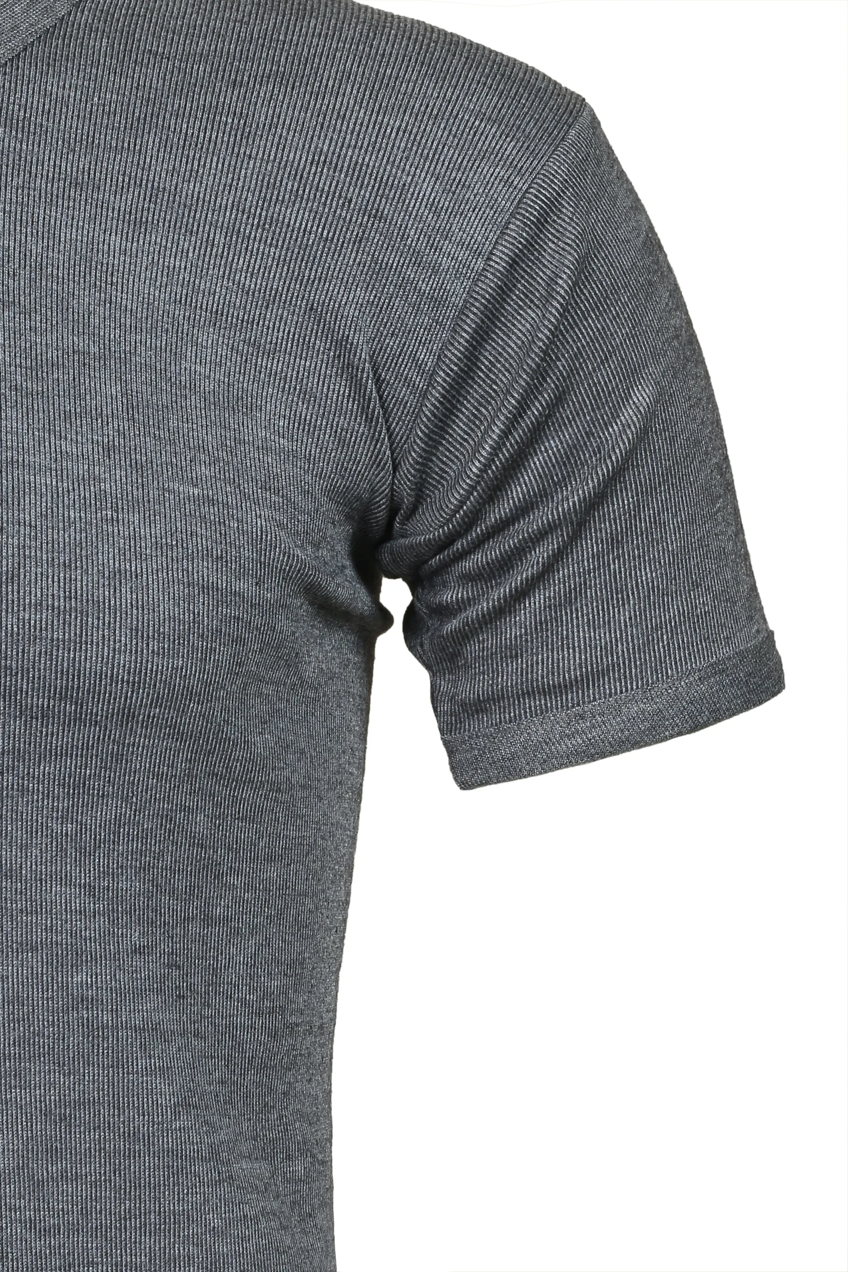 Men's luxury Charcoal Interlock Short Sleeve Top Warmer - Image 3