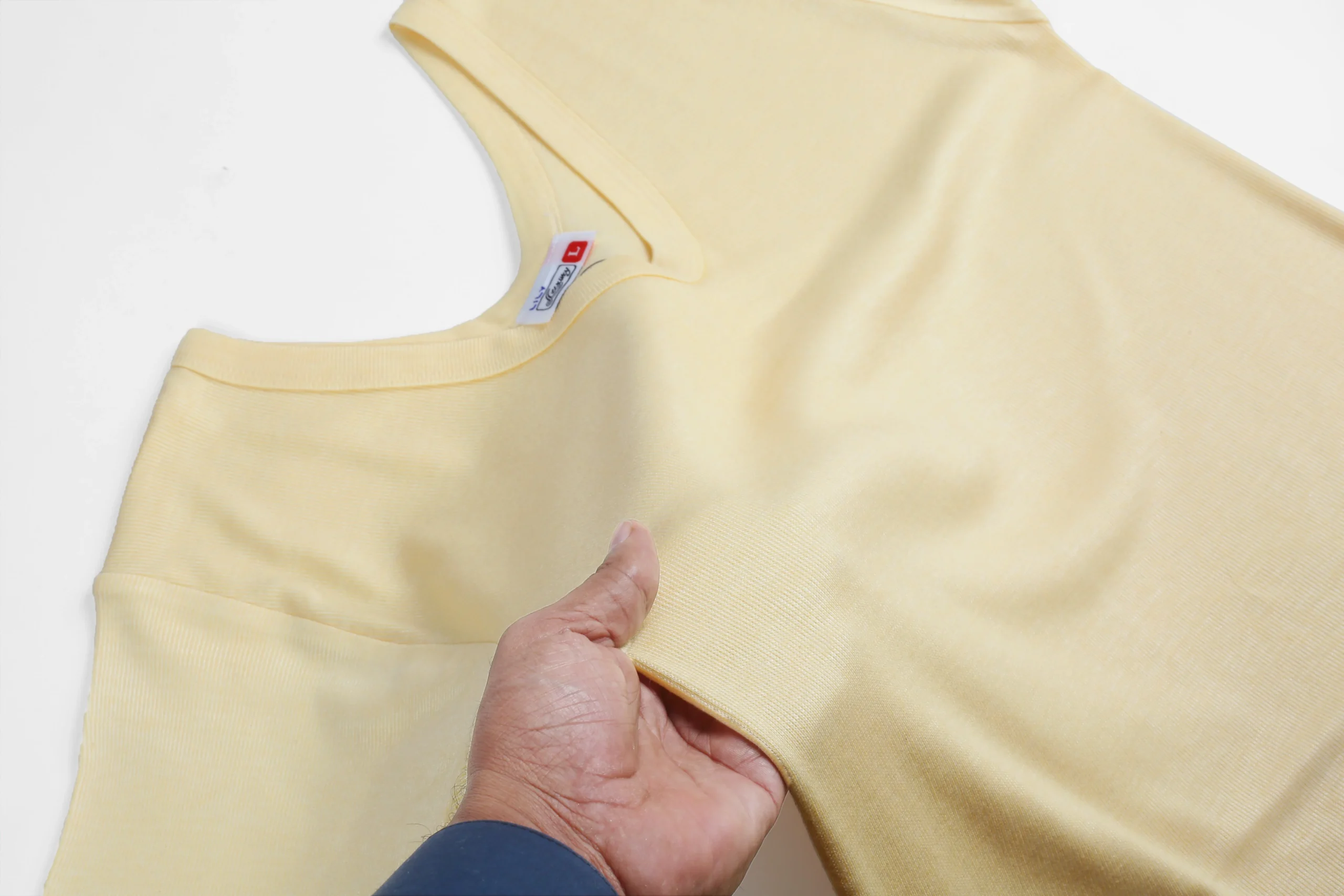 Women yellowish warmer top short sleeve 505 - Image 6