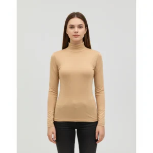 Women's Beige turtleneck C77