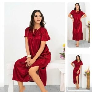 4pes (inner +gown+trouzer+t-shirt) polyster jersey soft fabric