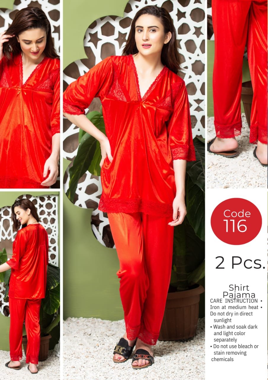 Luxury 2-Piece Satin Nightwear Set for Women - Image 2