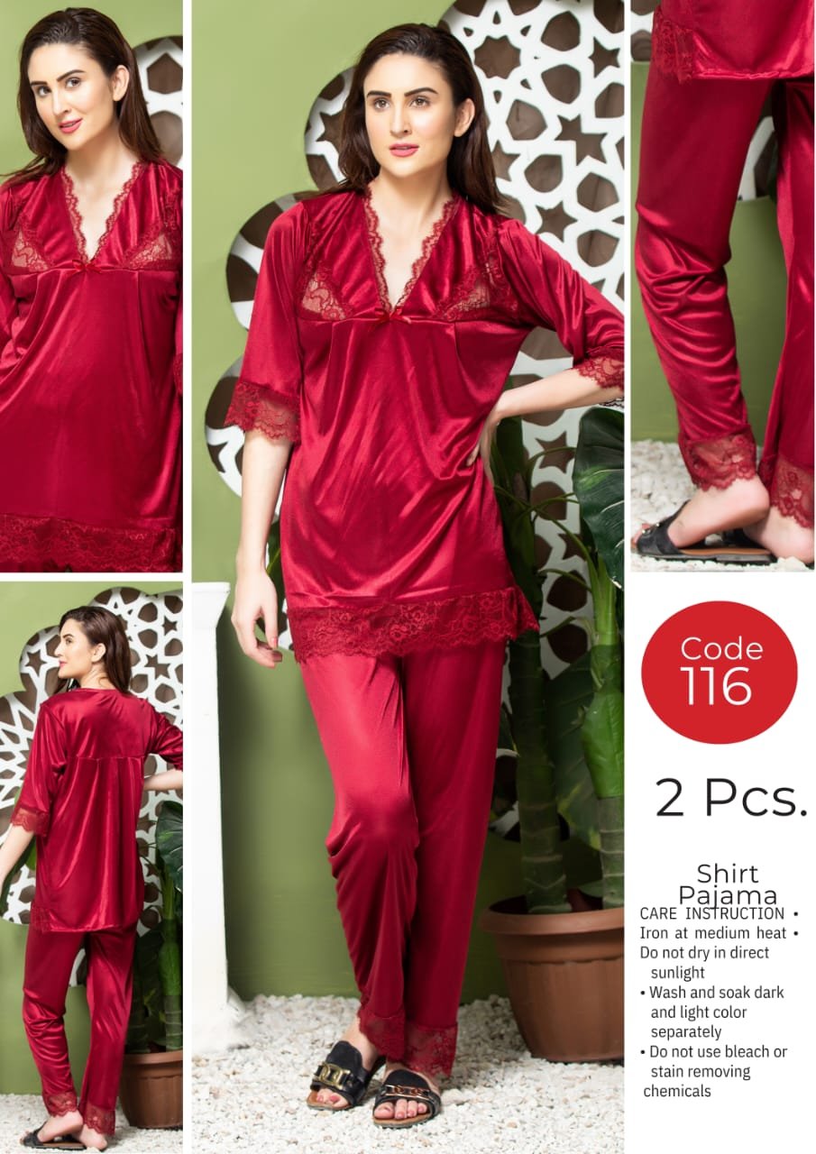 Luxury 2-Piece Satin Nightwear Set for Women